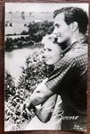 Vintage vykort Pat Boone och Shirley Jones 1950-tal