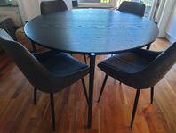 Rowico Skye bord + 4 Sierra stolar