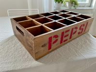 retro stor pepsi dryckback i tung ek 