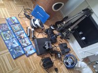 Playstation 4 + tillbehör allt på bilden följer med