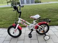 Barncykel Peak C. Kangeroo Vit 12" hjul, fotbroms