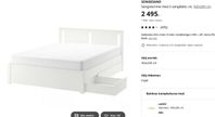 ikea säng 140 med madrass