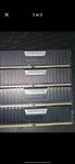 RAM minnen 4x8GB 2 olika par (Vengeance LPX)