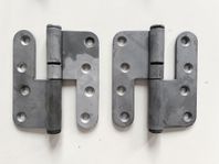 Varmförzinkade kraftiga gångjärn 110 mm