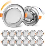 12-Pack LED Infällda Spotlights – Dimbar – 2700–6000K
