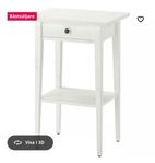 Ikea HEMNES Avlastningsbord, vitbets, 46x35 cm