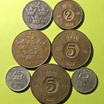 Samling av Äldre Svenska Mynt, 7 st