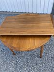 Stort runt teakbord med extra skiva Vintage Retro