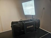 2-pack softbox lampor på reglerbara stativ