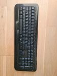 Svart trådlöst tangentbord Microsoft wireless keyboard