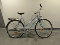 Ljusblå DAMCYKEL, Crescent, 28 tum, 3-väx