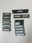 SSD M.2, SODIMM RAM, RAM