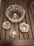 skål ljusstakar i glas