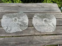 Ljusstake / Ljusstakar Pukebergs glasbruk / Manet Felfria
