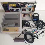 Super Nintendo + 3 spel