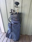 Golfklubbor med bag