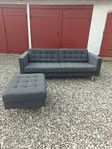IKEA Landskrona Soffa med fotpall