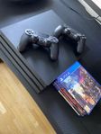PS4 PRO 1TB + 4 spel
