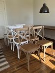 Stilrena 8 st Newportstolar mod. ”Cross”