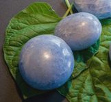 2 olika stora Blå Kalcit handsten fin present wicca newage.