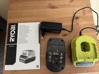 Ryobi RC18120 batteri och 18 V laddare