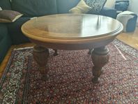 Soffbord, skiva med elegant Intarsia 