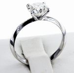 Naturlig diamantring 1.23ct Vitguld