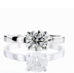 Naturlig Diamantring 1.01ct vitguld 18kt