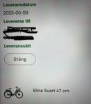 Elina svart 47cm elcykel