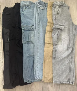 6 par jeans Loose fit + 3 par shorts 