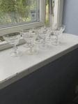 7 vintage glas likör – elegant stil