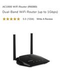 Dual band WiFi routern