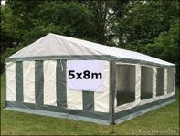 Ouppackat partytält 5x8m