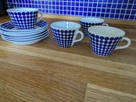 Kaffekoppar och fat