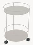 Guinguette sidobord med hjul Clay grey