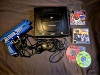Sega Saturn med tillbehör