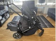 Beemoo Maxi 4 Twin Syskonvagn, Black