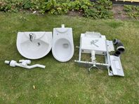 Inbyggnads WC och handfat