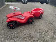 Bobby Car med släp - Classic Röd