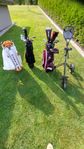 Golfset och Golfvagn.