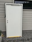 2st vita släta ytterdörrar. 10x21 