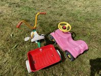 Trehjuling och Bobbycar
