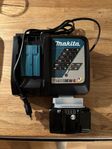 Makita snabbladdare + 18v 5ah batteri HELT NYTT