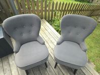 2 IKEA STRANDMON fåtöljer – grå, fräscha & nytvättade