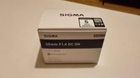 Sigma 30mm f/1.4 DC DN för Sony