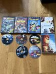 Säljer 10 st dvd skivor