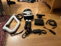 ps4 pro och vr + 3 hand kontroller och 3 spel