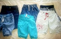 6 par shorts, storlek 122/128