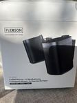 Flexson väggfäste svart 2pack