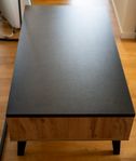 Soffbord - 100x35x60 Svart / Ek